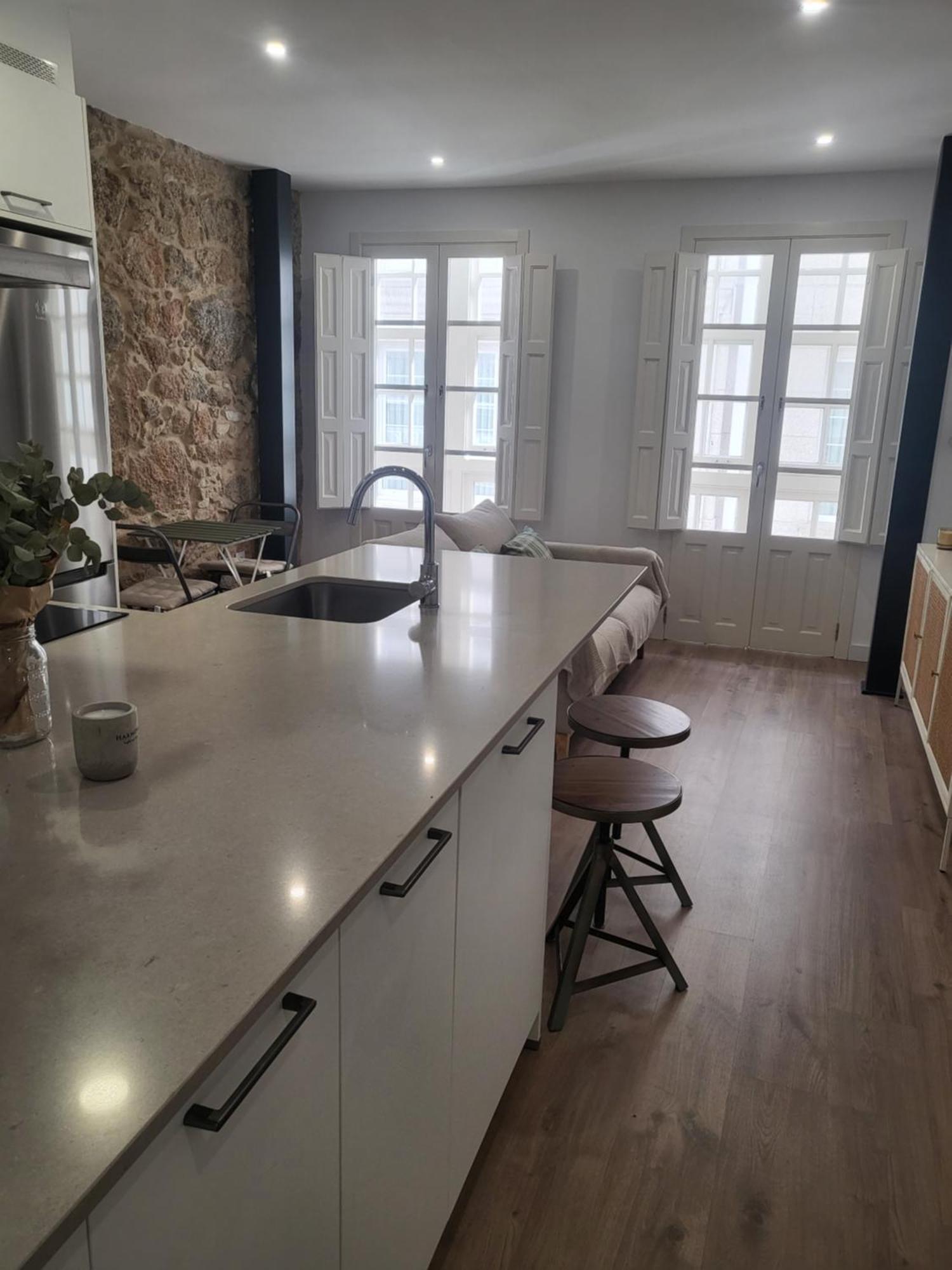 Preciosa Vivienda En El Centro De La Ciudad Appartement A Coruña Buitenkant foto